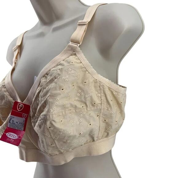 Trylo  Bra Krutika Chi Skin Color 40E Wireless - Picture 2 of 8